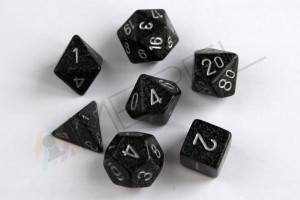 Kości Chessex - zestaw 7 kostek Speckled Ninja