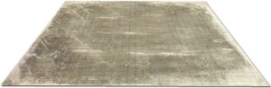 Dry-erase mat: 80x80 cm square grid - Worn Papyrus