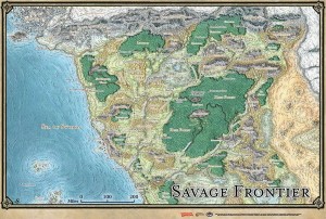 Dungeons & Dragons RPG: Savage Frontier Map