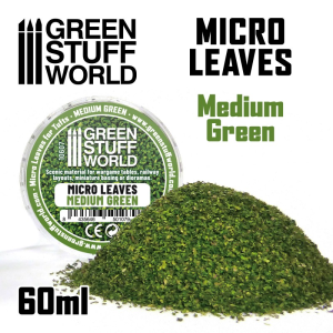 Green Stuff World: Posypka modelarska - Miniaturowe liście - Medium green mix