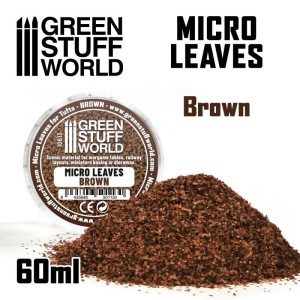 Green Stuff World: Posypka modelarska - Miniaturowe liście - Brown mix