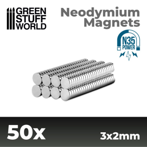 Green Stuff World: Magnesy Neodymowe 3x2mm - 50 szt. (N35)
