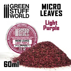 Green Stuff World: Posypka modelarska - Miniaturowe liście - Light Purple