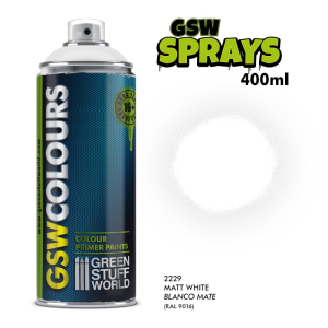Green Stuff World: Spray Primer Colour - Matt White (400ml)