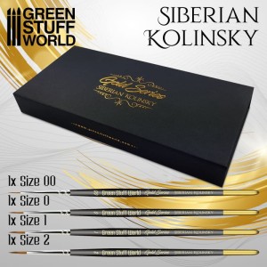 Green Stuff World: Zestaw Pędzli Premium (Brush set) - Gold Series