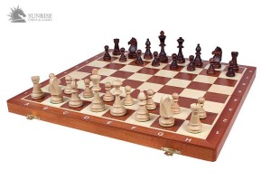 Szachy Turniejowe nr 6 (54 cm) - Intarsjowane