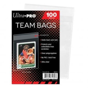 Koszulki na karty Ultra-Pro Team Bags Resealable Sleeves 86x98mm 100 sztuk