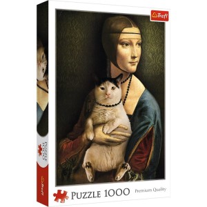Puzzle 1000 Lady with a cat