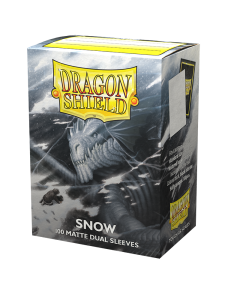 Koszulki na karty Dragon Shield Matte Dual - snow - 100 sztuk