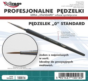 Mirage Hobby: Pędzel Standard "0" (włosie syntetyczne)