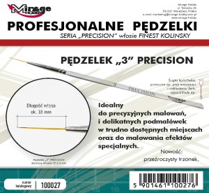 Mirage Hobby: Pędzel Precision Kolinsky "3" (finest)