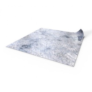 Dry-erase mat: 80x80 cm hexagonal grid - snow