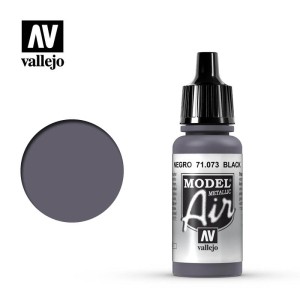 Vallejo: Model Air - Black (Metallic) 17 ml