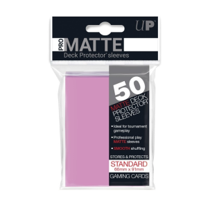 Koszulki na karty Ultra-Pro Pro-Matte Standard 66x91 mm 50 sztuk - różowy