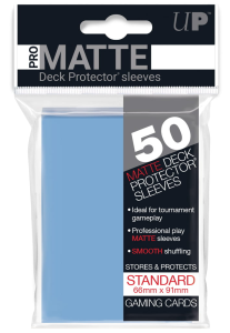 Koszulki na karty Ultra-Pro Pro-Matte Standard 66x91 mm 50 sztuk - jasnoniebieski / light blue