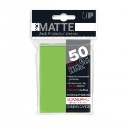 Koszulki na karty Ultra-Pro Pro-Matte Standard 66x91 mm 50 sztuk - lime / jasnozielony