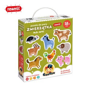 CzuCzu: Puzzle do pary - Zwierzątka na wsi 18m+