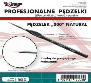Mirage Hobby: Pędzel Natural nr 3/0 (włosie naturalne)