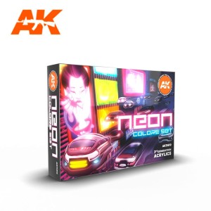 AK Interactive Neon Colors Paint Set
