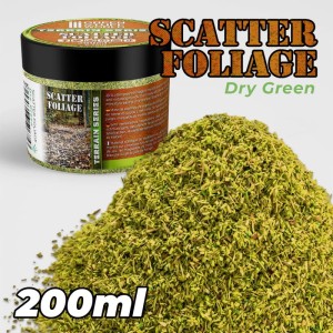 Green Stuff World: Posypka modelarska - Rozrzucone Liście - Dry Green - 200ml