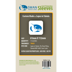 Koszulki na karty Swan Panasia 61x112 mm thick (grube) 75 sztuk
