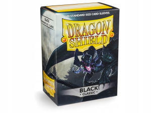 Koszulki na karty Dragon Shield Classic - czarne - 100 sztuk