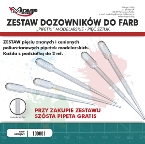 Mirage Hobby: Zestaw pipetek do farb
