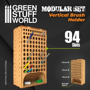 Green Stuff World: Modułowy stojak na pędzle - pionowy