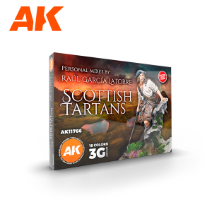 AK Interactive Signature set: Raul Garcia Latorre Personal Mixes - Scottish Tartans paint set