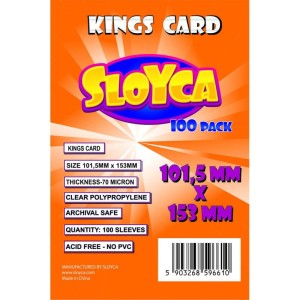 Sloyca card sleeves: Kings (101.5x153mm) 100 pcs.