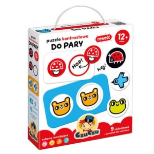 CzuCzu: Puzzle kontrastowe Do pary 12m+