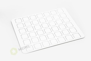 Czysty kwadrat / żeton 20mm w wyprasce (42 sztuk)
