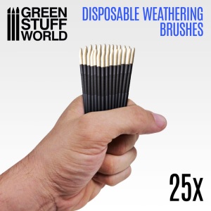 Green Stuff World: Jednorazowe szczoteczki do weathering