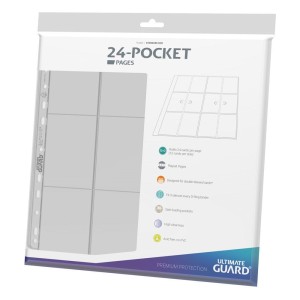 Strona do klasera Ultimate Guard 24-Pocket QuadRow Side-Loading - 10 sztuk - clear