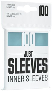 Koszulki na karty Gamegenic: Just Sleeves - Inner CCG Sleeves (64x89 mm), 100 sztuk