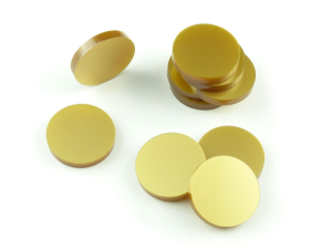 Crafters: Znaczniki akrylowe - Metaliczne - Złote Okrągłe 3x22 mm (10)