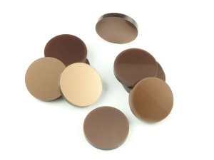 Crafters: Znaczniki akrylowe - Metaliczne - Brąz Okrągłe 3x22 mm (10)
