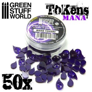 Green Stuff World: Akrylowe znaczniki Many, krople (50 sztuk)
