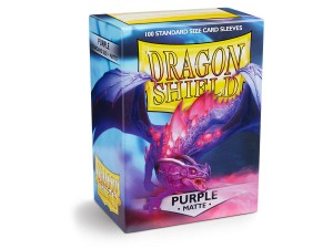Koszulki na karty Dragon Shield Matte - fioletowe - 100 sztuk