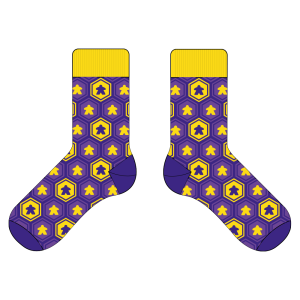 Socks: Purple Hex size 41-43