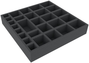 Feldherr: Uniwersalny insert na figurki i elementy - 285 mm x 285 mm x 51 mm