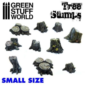 Green Stuff World: Małe pniaki drzew (10 elementów)