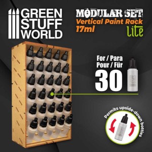 Green Stuff World: Modułowy stojak na 30 farbek - pionowy