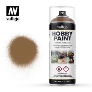 Vallejo: 400ml Spray - Leather Brown