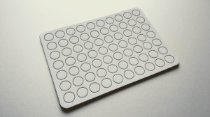 Czyste kółko / żeton 15mm w wyprasce (70 sztuk)