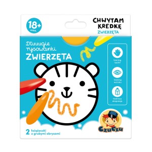CzuCzu: Dłuuugie rysowanki - Chwytam kredkę – Zwierzęta 18m
