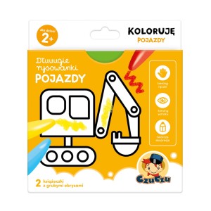 CzuCzu: Dłuuugie rysowanki Koloruję – Pojazdy 2+
