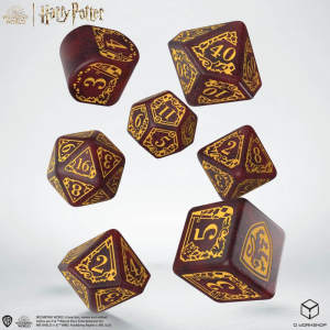 Zestaw kości Harry Potter modern: Gryffindor - czerwony