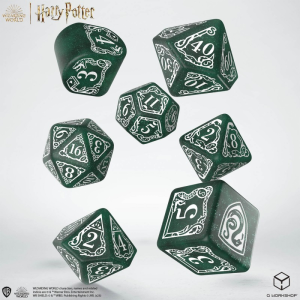 Zestaw kości Harry Potter modern: Slytherin - zielony
