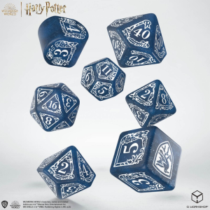 Zestaw kości Harry Potter modern: Ravenclaw - niebieski